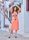 Rung Netra 01-08 Wholesale Embroidery Kurtis Catalog